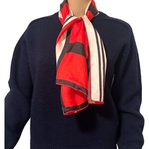 Vintage 1970’s  Shetland Wool Long Sleeve Navy Blue Sweater Preppy Academia